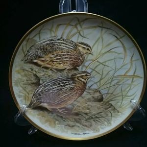 Franklin Porcelain Common Quail Plate